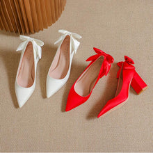 Women's Petite Chunky Heel Satin Pump Shoes TS56