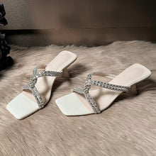 Women's Petite Cross Rhinestone Strap Sandal Shoes SS27109