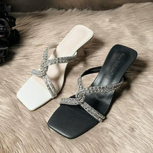 Women's Petite Cross Rhinestone Strap Sandal Shoes SS27109