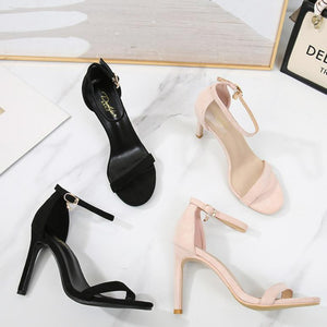 Women's Petite Feet Ankle Strap Heels FS148