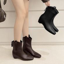 Women's Petite Feet Back Zipper Ankle Boots AW2689