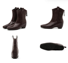 Women's Petite Feet Back Zipper Ankle Boots AW2689