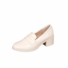 Women's Petite Feet Block Heel Loafers FS361