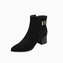 Women's Petite Feet Block Short Boots TS59