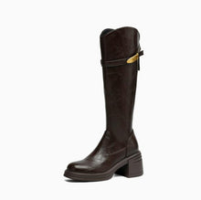 Women's Petite Feet Block Under Knee High Boots AW2696