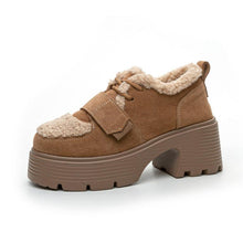 Women's Petite Feet Block Winter Shoes FS272