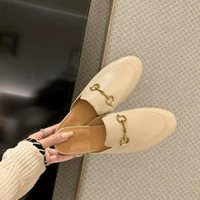 Women's Petite Feet Flat Leather Loafers AW2673