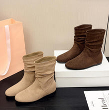 Women's Petite Feet Inner Wedge Heel Short Boots AW2687