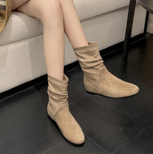 Women's Petite Feet Inner Wedge Heel Short Boots AW2687