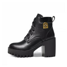 Women's Petite Feet Platform Chunky Ankle Boots AW2672