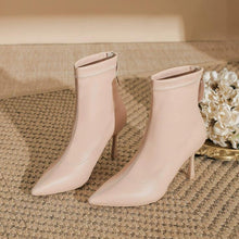 Women's Petite Feet Pointed Back Zipper Short Boots FS373