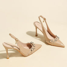 Women's Petite Feet Pointed Slingback Heels SS27121