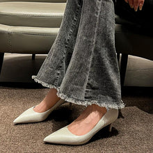 Women's Petite Feet Pointy Printed Heels MS509