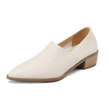 Women's Petite Feet Size 3-5 Block Leather Shoes TS11