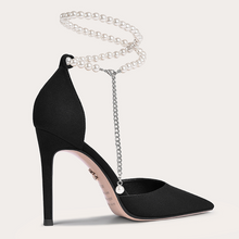 Women's Petite Feet Suede Ankle Strap Heels FS324