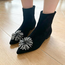 Women's Petite Feet Suede Flat Short Boots AW2662