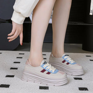 Women's Petite Feet Thicksole Leather Shoes FS262