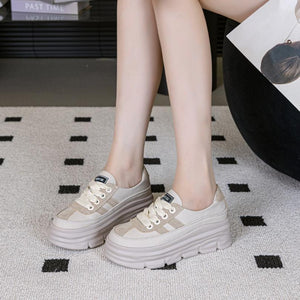 Women's Petite Feet Thicksole Leather Shoes FS262