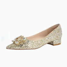 Women's Petite Glitter Block Flat Shoes SS27102
