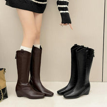 Women's Petite Hidden Heel Under Knee Boots AW2685