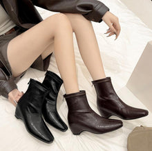 Women's Petite Inner Wedge Heel Ankle Boots AW2680
