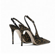 Women's Petite Leopard Slingback Shoes AW2658