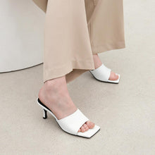 Women's Petite Open Toe Slip On Sandals ES32