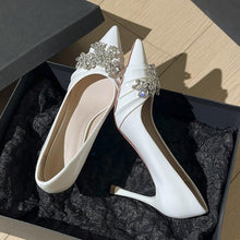 Women's Petite Patent Heels With Rhinestone Toe SS27106