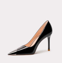 Women's Petite Patent Heels With Toe Cap TS17
