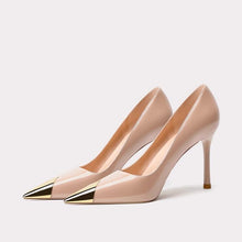 Women's Petite Patent Heels With Toe Cap TS17