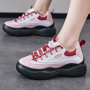 Women's Petite Pink Fashion Sneakers FS130
