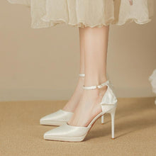 Women's Petite Platform Satin High Heels FS180