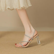 Women's Petite Rhinestone Strappy Sandal Shoes SS2650