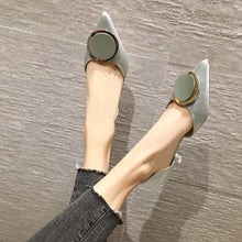 Women's Petite Size 1 Silk Satin Mid Heel Shoes MS190