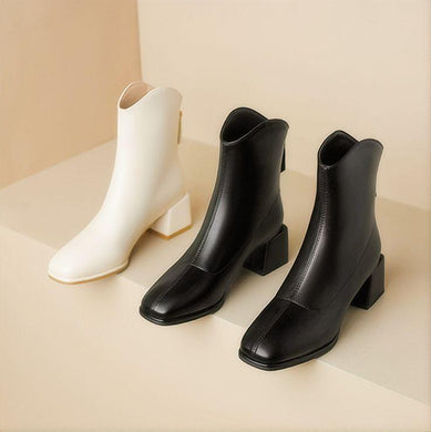 Women's Petite Size 2 Back Zipper Ankle Boots FS192