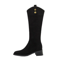 Women's Petite Size 3 Block Long Boots FS195