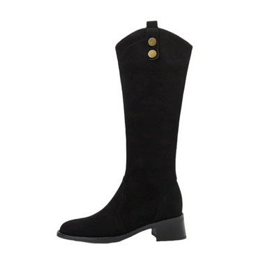 Women's Petite Size 3 Block Long Boots FS195