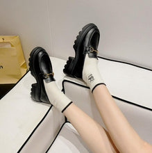 Women's Petite Size Block Loafers TS196