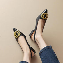Women's Petite Size Block Low Heel Sandals MS126
