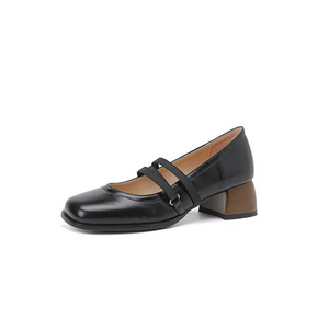 Women's Petite Size Block Pump Shoes FS204