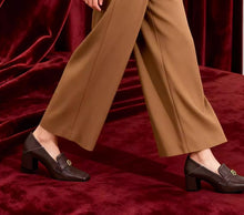 Women's Petite Size Chunky Loafer Shoes FS360