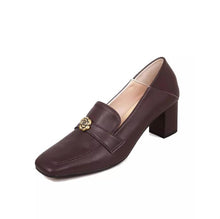 Women's Petite Size Chunky Loafer Shoes FS360