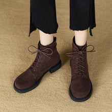 Women's Petite Size Flat Ankle Short Boots FS206