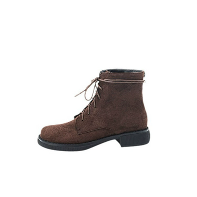 Women's Petite Size Flat Ankle Short Boots FS206