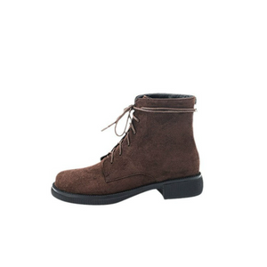 Women's Petite Size Flat Ankle Short Boots FS206