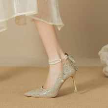 Women's Petite Size Glitter Dress Heels AW2637