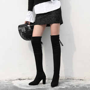 Women's Petite Size Knee High Long Boots AS141