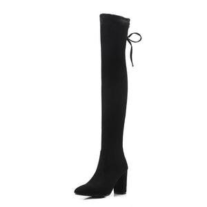 Women's Petite Size Knee High Long Boots AS141