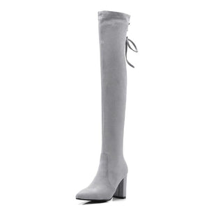 Women's Petite Size Knee High Long Boots AS141