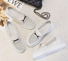 Women's Petite Size Lace Mesh Thicksole Casual Shoes MS369